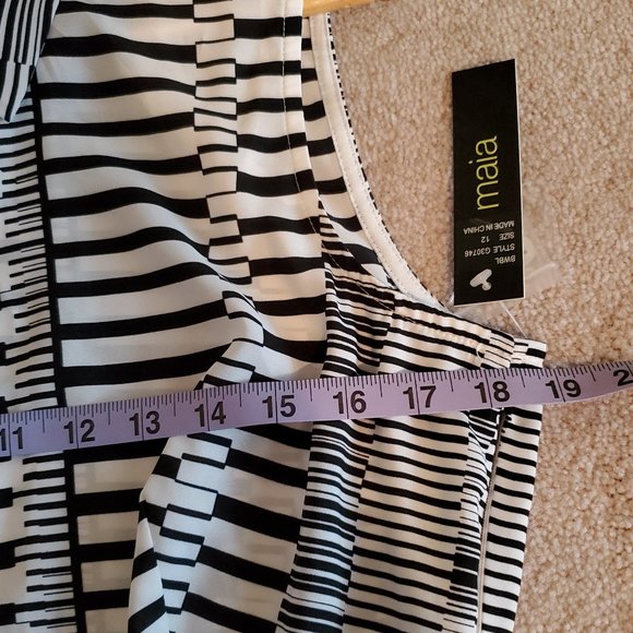 Maia pattern sleeveless dress size 12 NTW - Picture 13 of 15